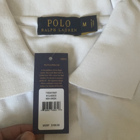 White Polo Brand Shirt With small red Polo symbol on front of shirt - Picture 3 of 4